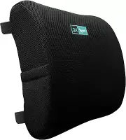 Back Support Pillow,100% Pure Memory Foam Seat Cushion for Back & Sciatica Pa...
