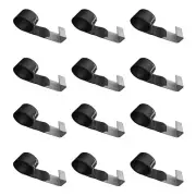 12 Pack USA 4" x 5' Roll Off Container Winch Strap w/ Large Flat Hook for Truck