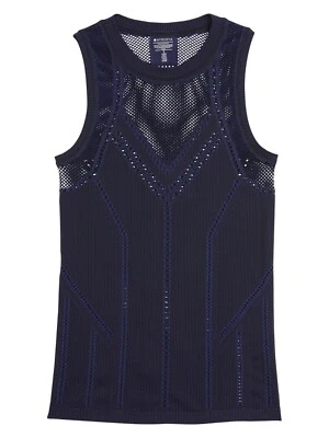 Athleta Oxygen Two Toned Tank Top Poseidon Blue Small NEW #556414
