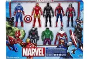 Marvel Avengers 8 Pack Action Figures Iron Man Hulk Black Panther Hero Spider