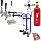 3PDCK2-5T Kegerator Kit, 2-Tap, Chrome