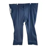 NEW Dockers Classic Fit Signature Khaki Pleated Pants 54x32 Lux Cotton Stretch