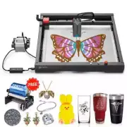 Powerful Laser Master Engraver Cutter Rotary Roller Metal Glass Woodworking CNC