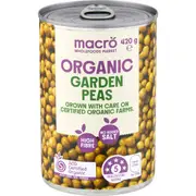Macro Organic Garden Peas 420g