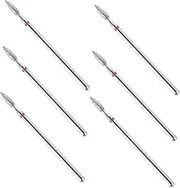 Happyyami Nail Drill Bits Sets 6pcs Nail Tool Accessories for Electric Drill Complete Manicure Kit