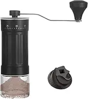 Manual Coffee Grinder - 40 Adjustable Settings Hand Burr Grinder | Portable Hand Grinder Coffee Machine, Manual Coffee Grinder for Travel, Camping, Studio, Cafe, Home
