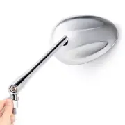 KiWAV Ellipse Chrome Rearview Mirrors M10 for Kawasaki Z750 Z1000 Vulcan Versys