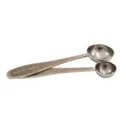 2-Pc Stainless Steel Tea Scoop Set Versatile Measuring Tool for Matcha Loose