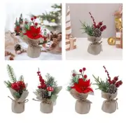 Tabletop Artificial Christmas Tree Christmas Ornament for Shelf Bedroom Home