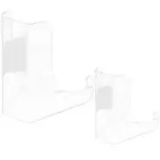 2 Pcs Painting Display Stand for Shelf Acrylic Easel Clear Plate Holder Platter