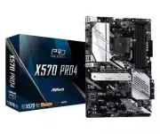 ASRock AMD X570 Motherboard ATX X570 PRO4 Socket AM4 DDR4 SATA3 PCIE4 M.2 WIFI6E