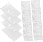 Veemoon 100pcs Clear Sealed Bags Resealable Packaging Pouches for Jewelry Cosmetics Goods Lightweight Storage for Organizing and Protecting Items