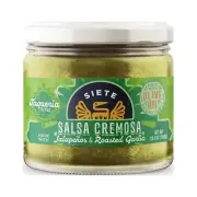 Siete Family Foods Taqueria Salsa Verde Cremosa 10.5oz Jar