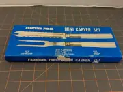 Mini Carver Set By Frontier Forge Lucite & Stainless Steel Knife Fork Set