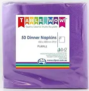 380246 Purple Dinner Napkin 40 x 40cm 2Ply P50