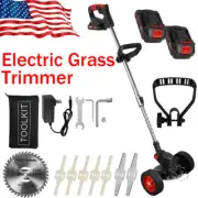 1 Battery Electric Cordless Grass String Trimmer Lawn Edger Weed Wacker Cutter