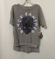 Marvel Avengers Boys Black Panther Graphic Top & Shorts Set Gray Size 5