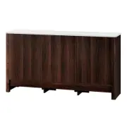 Buffet Sideboard Cabinet Marble Tabletop Modern Storage Furniture Home De L-ABC