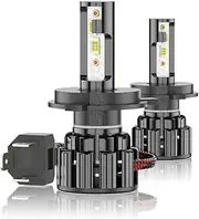 CHUSYYRAY H4 9003 Led Headlight Bulbs High Low Beam Led Bulb Conversion Kit, HB2 Main Dipped Beam Led Replacement Lamp, 6000K White Light, Plug and Play, Pack of 2