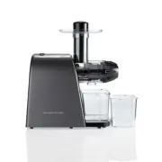 Hamilton Beach Masticating Juicer 24oz 150W Dishwasher Safe Parts Plastic Black