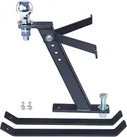 WRLWY Lawn Mower Trailer Hitch, Solid Iron Construction, Fits John Deere, Ariens, Cub Cadet, Poulan Pro, Husky, Husqvarna, Craftsman Riding Mowers (c22)