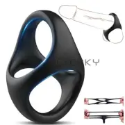 Reusable Penis Extender Enlarger-Extension-Sleeve-Bigger-Girth-Enhancer for-Male