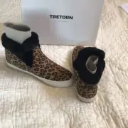 Tretorn leopard slip on faux suede Maggie 2 NIB 9.5