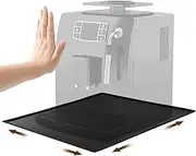 Coffee Machine Mat, 48 x 30 cm Silicone Mat, Coffee Machine, Non-Slip Waterproof Underlay, Fully Automatic Coffee Machine, Compatible with De'Longhi Magnifica, Philips, Siemens EQ6