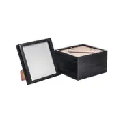 Nicola Spring Box Picture Glass Photo Frame, Standing & Hanging - for 8x8" (20x20cm) Photos - Pack of 5