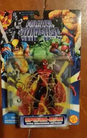 Spider-Man Web Swinging Action Figure Sealed + Web of Spider-Man Signed