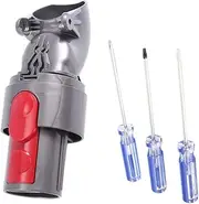 [ODASHEN] 1 x Direct Drive Suction Head Connector for Dyson V8 V10 SV10 SV12 Vacuum Cleaner Replacement Accessories with 3 Screwdrivers