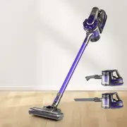 150W Devanti Stick Vacuum Cleaner Bagless Cordless Purple