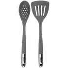 Oster Ridgecrest 2 Piece Silicone Kitchen Tool Slotted Spoon And Turner Set In