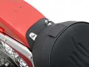 DS Black Leather Vinyl Smooth Solo Seat EZ Glide Harley Heritage Springer 00-07