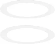 uxcell 2-Pack Goof Rings for 6 Inch Recessed Lights, 6.3" ID 8.3" OD Durable Steel Trim Ring Flush Mount Matte White Can Light Trim Ring Cover for Ceiling Can Downlights