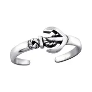 Sterling Silver Anchor Toe Ring