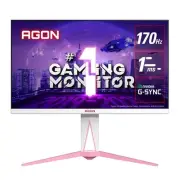 AGON 27" Monitor, Pink Special Eddition IPS 2K,1ms, 170Hz, Free-Sync Premium HDR