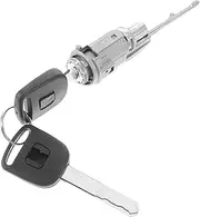 ABOOFAN 1 Set Auto Ignition Lock Cylinder with Keys for Civic Durable Ignition Switch Lock Replacement Key Switch Housing for Door