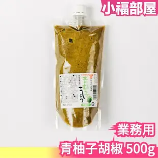 日本 大分特產 青柚子胡椒 500g 柚子胡椒 柚子辣椒 清爽風味 唐辛子 調味料 天然無添加 辣椒醬 料理百搭【小福部屋】