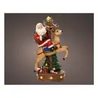 Decorum Kaemingk 487282 Santa Claus On Reindeer