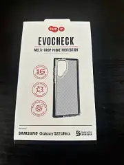 Tech21 Samsung Galaxy S22 Ultra EvoCheck Case - Smokey Black