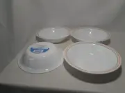 NEW! Set of 4 Corelle Soup Cereal Bowls, Pink & Green, Peach Floral, 18 oz