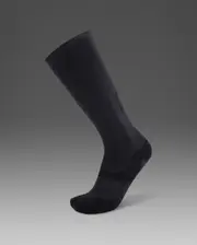 Vectr Light Cushion Full Length Compression Socks, 2XU, L2, Titanium/Black, Unisex