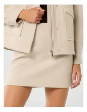 [Forever New] Kennedy Pocket Mini Skirt in Cream