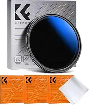 K&F Concept 67mm Variable ND2-400 (1-9 Stops) & Black Diffusion 1/4 Neutral Density Mist Effect in 1 Filter with 18 Multi-Coatings for Camera Lenses (Nano-K)