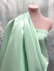 CATIONIC TAFFETA FABRIC MINT 765 FORMAL, BRIDAL. PAGEANT, HOME DECOR, 1 YD