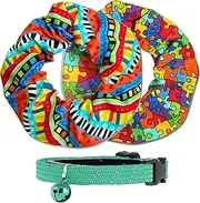 Cat Collar Cover for Birds - Bird Warning Cat Collar, Scientifically Proven to Help Prevent Your Cat from Catching Birds, 2 Cat Collar Covers and 1 Breakaway Cat Collar Included