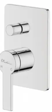 Oliveri BARCELONA WALL MIXER 190x123x100mm Lever Handle, With Diverter CHROME