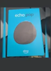 Amazon Echo Pop Smart Speaker - Charcoal New In Box Alexa, Bluetooth, HandsFree