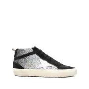 [Golden Goose] Golden Goose Mid Star Sneakers 36 IT BLACK/SILVER